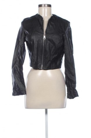 Дамско кожено яке Unbranded, Размер M, Цвят Черен, Цена 58,14 лв.