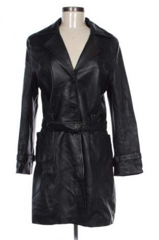 Дамско кожено яке Unbranded, Размер M, Цвят Черен, Цена 97,99 лв.