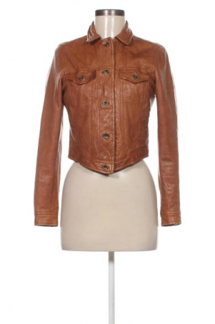 Damska kurtka skórzana Unbranded, Rozmiar S, Kolor Brązowy, Cena 155,64 zł
