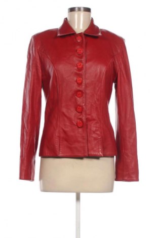 Дамско кожено яке Unbranded, Размер L, Цвят Червен, Цена 112,99 лв.