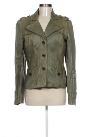 Дамско кожено яке Vero Moda, Размер L, Цвят Зелен, Цена 58,99 лв.