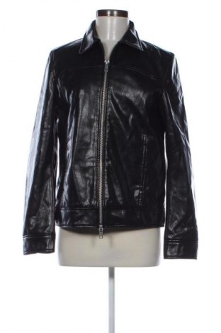 Damen Lederjacke Weekday, Größe L, Farbe Schwarz, Preis 34,99 €