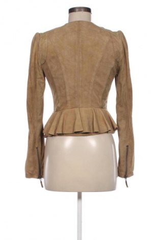 Dámska kožená bunda  Zara, Veľkosť S, Farba Béžová, Cena  112,44 €