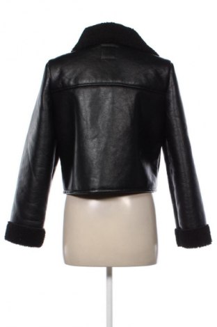 Дамско кожено яке Zara, Размер S, Цвят Черен, Цена 48,99 лв.