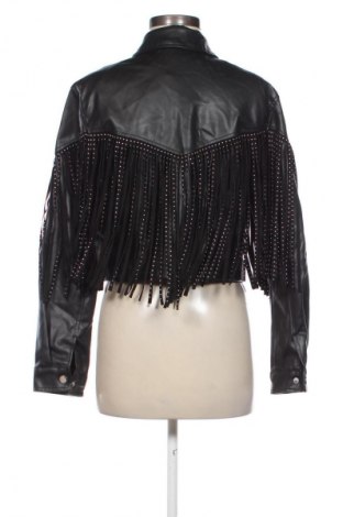 Дамско кожено яке Zara, Размер S, Цвят Черен, Цена 48,99 лв.