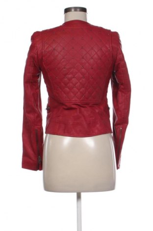 Dámska kožená bunda  Zara, Veľkosť S, Farba Červená, Cena  45,52 €