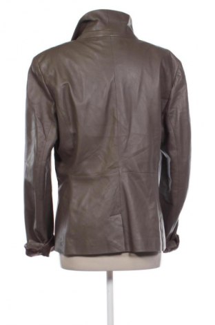 Дамско кожено яке Zara, Размер XL, Цвят Зелен, Цена 114,99 лв.