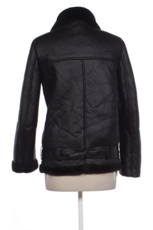 Дамско кожено яке Zara, Размер S, Цвят Черен, Цена 51,99 лв.