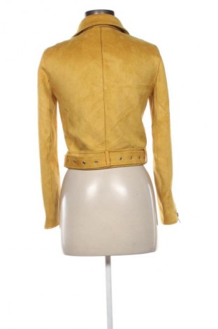 Dámska kožená bunda  Zara, Veľkosť S, Farba Žltá, Cena  27,95 €