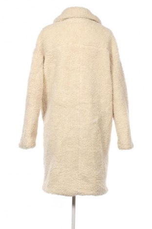 Дамско палто Bershka, Размер L, Цвят Екрю, Цена 56,99 лв.