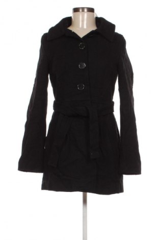 Дамско палто H&M Divided, Размер S, Цвят Черен, Цена 62,99 лв.