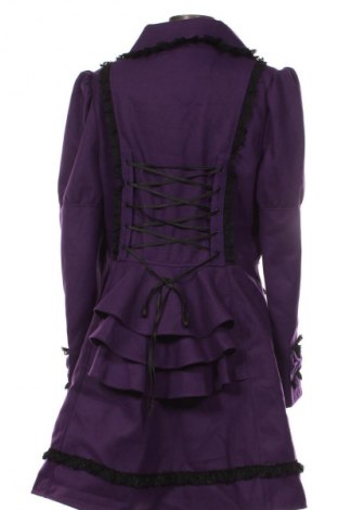 Дамско палто Hell Bunny, Размер XXL, Цвят Лилав, Цена 224,99 лв.