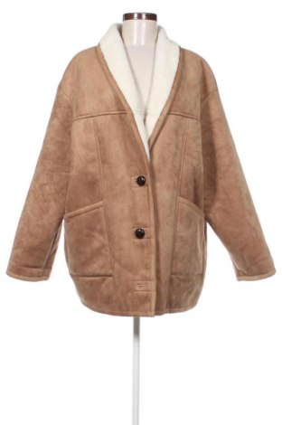 Дамско палто Marks & Spencer, Размер XL, Цвят Кафяв, Цена 51,99 лв.