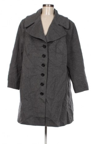 Γυναικείο παλτό Mia Moda, Μέγεθος 3XL, Χρώμα Γκρί, Τιμή 46,99 €