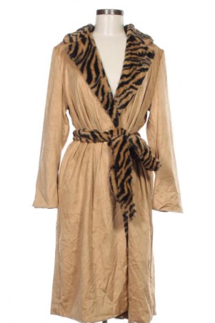 Дамско палто SHEIN, Размер XL, Цвят Бежов, Цена 44,99 лв.