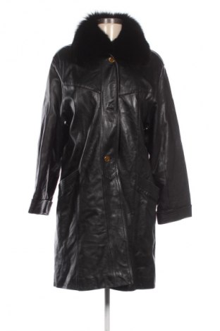 Дамско кожено палто Sable, Размер S, Цвят Черен, Цена 215,05 лв.