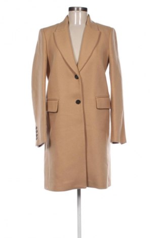 Дамско палто Zara, Размер M, Цвят Бежов, Цена 184,30 лв.