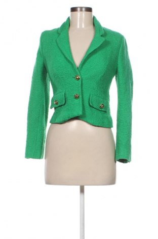 Dámske sako  Zara, Veľkosť XS, Farba Zelená, Cena  24,55 €