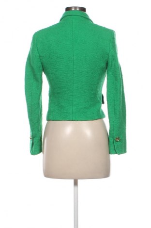 Dámske sako  Zara, Veľkosť XS, Farba Zelená, Cena  24,55 €