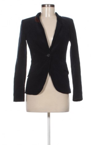 Дамско сако Zara, Размер S, Цвят Син, Цена 68,73 лв.