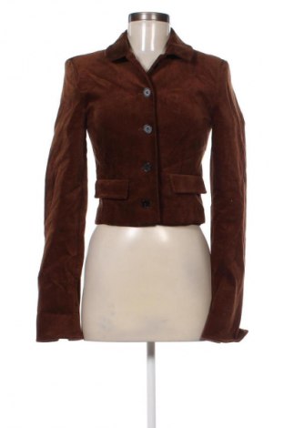 Дамско сако Zara, Размер XS, Цвят Кафяв, Цена 15,99 лв.