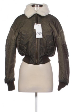 Dámska bunda  Zara, Veľkosť XS, Farba Zelená, Cena  35,81 €