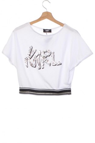 Kinder Shirt Karl Lagerfeld, Größe 12-13y/ 158-164 cm, Farbe Weiß, Preis 51,66 €