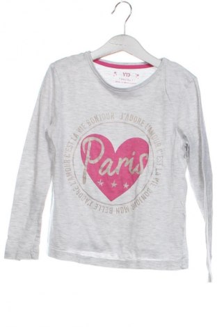 Dziecięca bluzka Yd, Rozmiar 7-8y/ 128-134 cm, Kolor Szary, Cena 27,59 zł