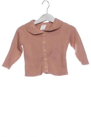 Детска жилетка H&M, Размер 3-6m/ 62-68 см, Цвят Пепел от рози, Цена 27,84 лв.