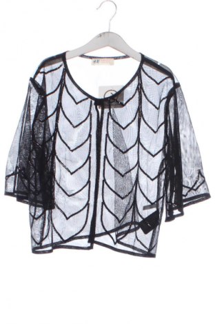 Kinder Strickjacke H&M, Größe 12-13y/ 158-164 cm, Farbe Schwarz, Preis 6,99 €