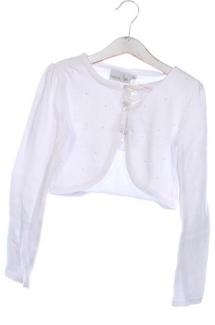 Dziecięcy kardigan Happy Girls By Eisend, Rozmiar 7-8y/ 128-134 cm, Kolor Biały, Cena 75,99 zł