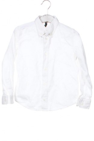 Kinderhemd United Colors Of Benetton, Größe 3-4y/ 104-110 cm, Farbe Weiß, Preis 7,99 €