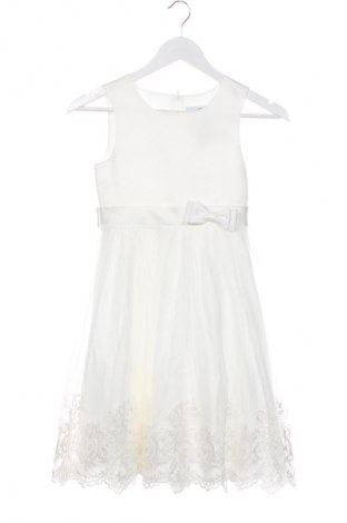 Dziecięca sukienka Happy Girls By Eisend, Rozmiar 7-8y/ 128-134 cm, Kolor Biały, Cena 82,99 zł