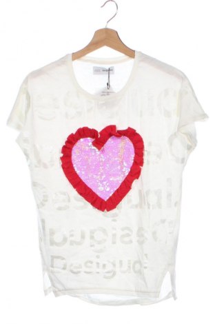 Kinder T-Shirt Desigual, Größe 12-13y/ 158-164 cm, Farbe Weiß, Preis 30,99 €