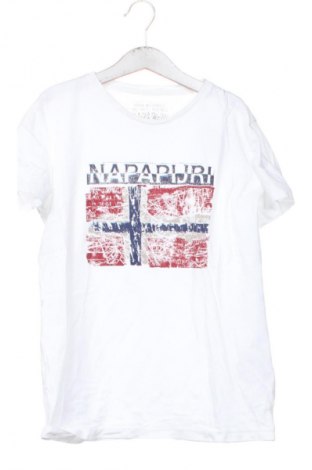 Kinder T-Shirt Napapijri, Größe 10-11y/ 146-152 cm, Farbe Weiß, Preis 11,99 €