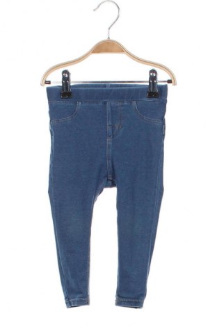 Детски дънки H&M, Размер 9-12m/ 74-80 см, Цвят Син, Цена 32,00 лв.