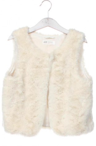 Kinderweste H&M, Größe 8-9y/ 134-140 cm, Farbe Ecru, Preis 7,99 €