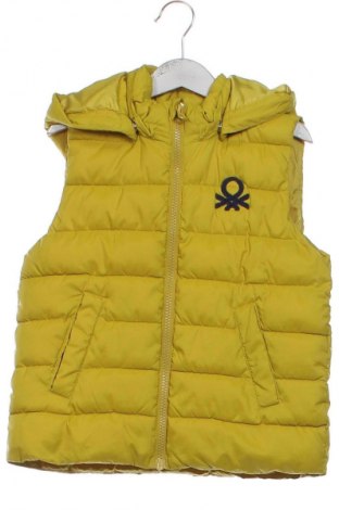 Детски елек United Colors Of Benetton, Размер 3-4y/ 104-110 см, Цвят Жълт, Цена 20,00 лв.