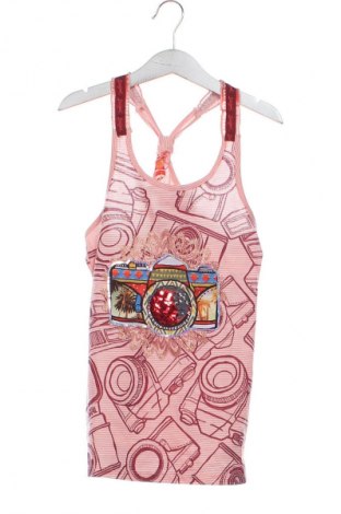 Μπλουζάκι αμάνικο παιδικό Desigual, Μέγεθος 8-9y/ 134-140 εκ., Χρώμα Πολύχρωμο, Τιμή 10,70 €