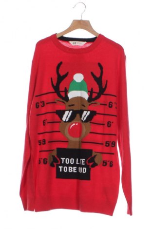 Kinderpullover H&M, Größe 14-15y/ 168-170 cm, Farbe Rot, Preis 15,55 €