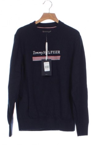 Детски пуловер Tommy Hilfiger, Размер 15-18y/ 170-176 см, Цвят Син, Цена 112,99 лв.
