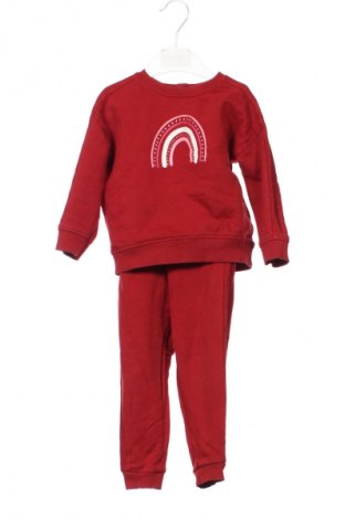 Kinder Sportanzug Unbranded, Größe 18-24m/ 86-98 cm, Farbe Rot, Preis 20,02 €