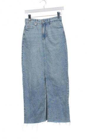 Skórzana spódnica Bershka, Rozmiar XXS, Kolor Niebieski, Cena 133,00 zł