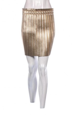 Кожена пола Pimkie, Размер S, Цвят Златист, Цена 36,10 лв.