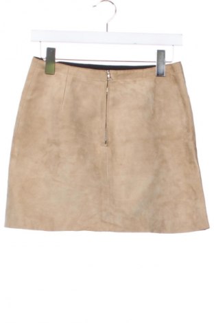 Skórzana spódnica Sandro, Rozmiar XS, Kolor Beżowy, Cena 409,00 zł
