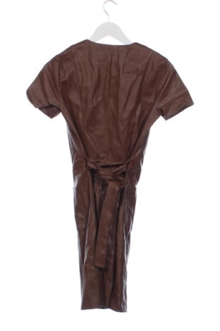 Kožené šaty  Pimkie, Velikost XXS, Barva Hnědá, Cena  239,00 Kč