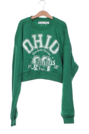 Дамска блуза Bershka, Размер XS, Цвят Зелен, Цена 11,99 лв.