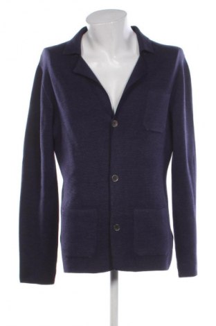 Jachetă tricotată de bărbați House Of Paul Rosen, Mărime L, Culoare Albastru, Preț 160,99 Lei