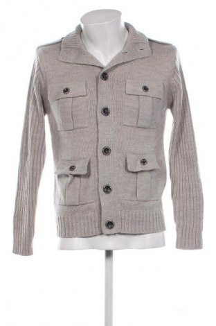 Herren Strickjacke Peacocks, Größe S, Farbe Grau, Preis 11,99 €