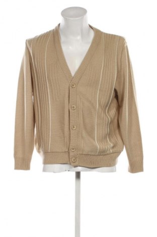Herren Strickjacke Roger Kent, Größe L, Farbe Beige, Preis 16,99 €